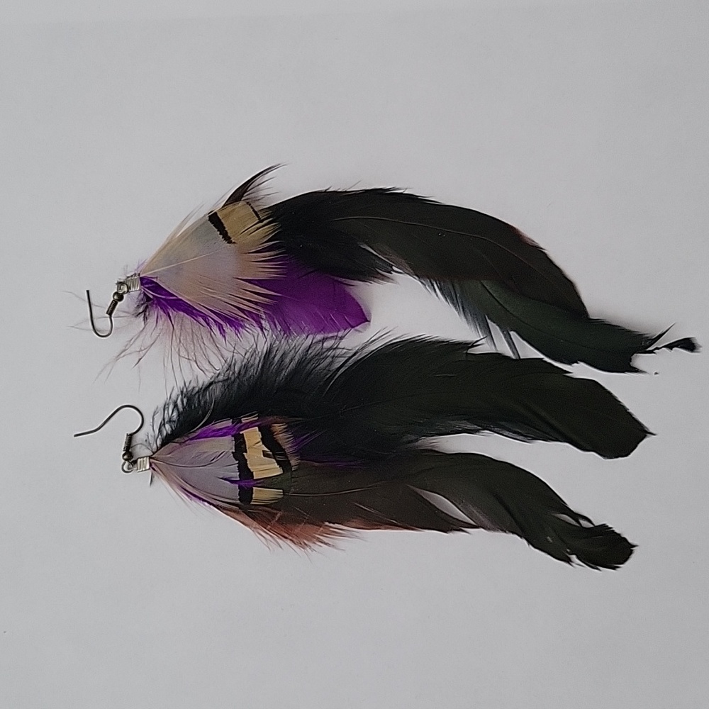 Feather earrings